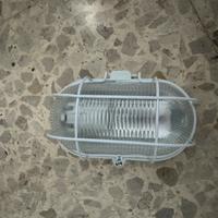 Plafoniera ovale in vetro