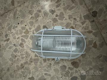 Plafoniera ovale in vetro