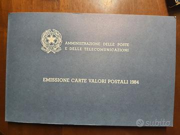Emissione carte valori postali 1984
