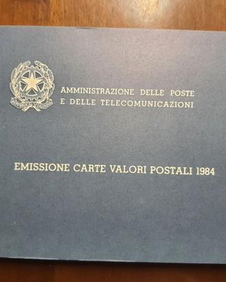 Emissione carte valori postali 1984