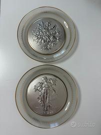 Coppia piatti ACCA argento 925 - Castellani