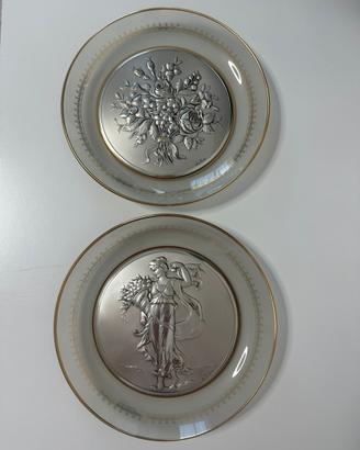 Coppia piatti ACCA argento 925 - Castellani