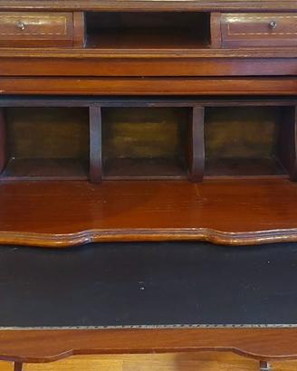 Bureau Secrétaire a Ribalta Intarsiato Stile Luigi