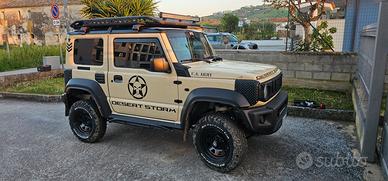 Portapacchi alluminio + barre led per jimny pro 