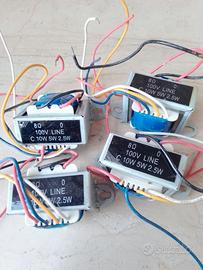 SVUOTO SCAFFALE - trasformatore 100volt/8ohm