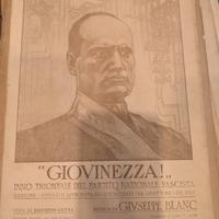 Spartito d'epoca "Giovinezza!" Anni '20/'30