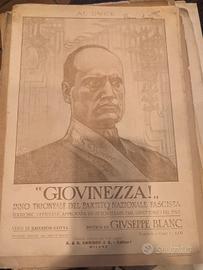 Spartito d'epoca "Giovinezza!" Anni '20/'30