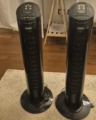 2 Ventilatori a torre con telecomando