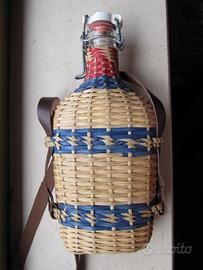 Lourdes fiaschetta impagliata anni 50