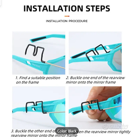 Specchietto retrovisore per occhiali  ultraleggero