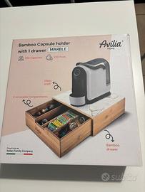 Porta cialde Avilia home in bambù nuovo