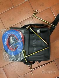 ht terra Set di cavi di prova a terra 4 picchetti