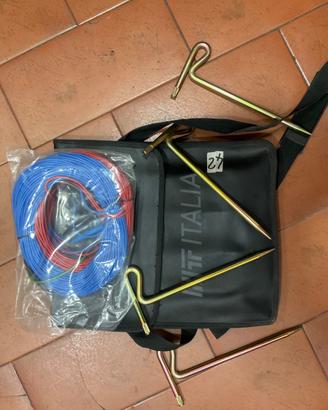 ht terra Set di cavi di prova a terra 4 picchetti