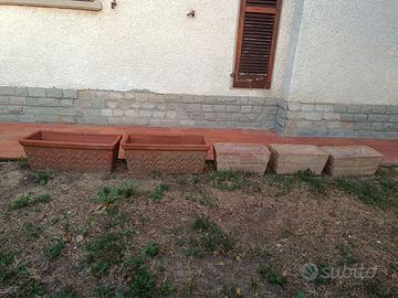 5 vasi in terracotta