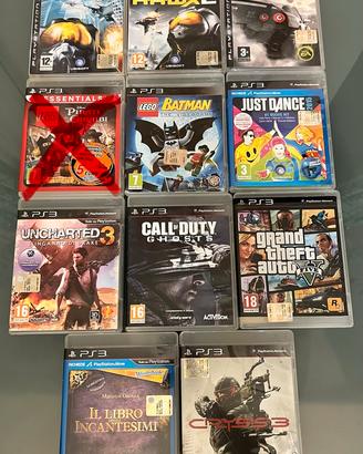 Lotto 10 giochi PS3