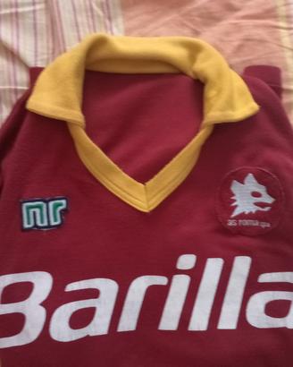 maglia as Roma vintage in lanetta originale