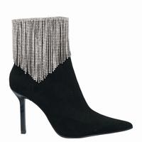 Stivaletti con tacco Steve Madden, nero, strass,40