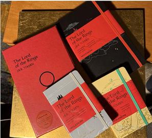Il signore degli Anelli 4 moleskine e box set nuov