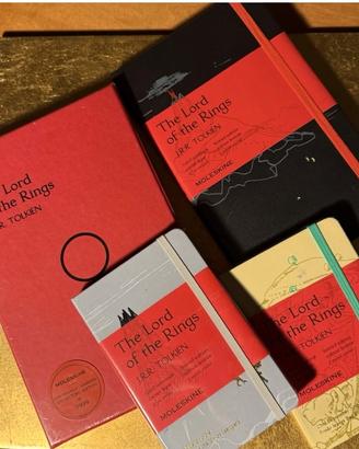 Il signore degli Anelli 4 moleskine e box set nuov