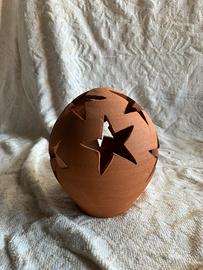 Lampada Natalizia in terracotta