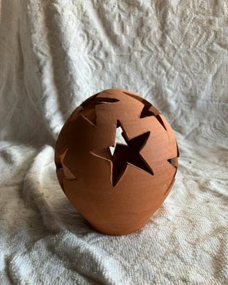 Lampada Natalizia in terracotta