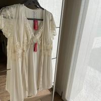 Camicetta notte + vestaglia sposa