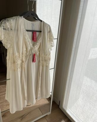 Camicetta notte + vestaglia sposa