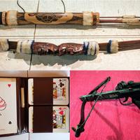 Anni 60: Arco e frecce, Carte da viaggio, Balestra