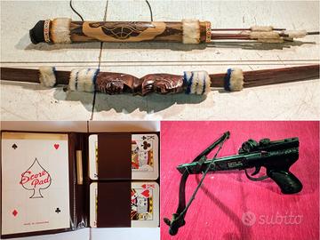 Anni 60: Arco e frecce, Carte da viaggio, Balestra