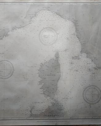 ANTICA CARTA GEOGRAFICA NAUTICA
