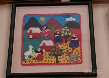 quadrino peruviano, di stoffa