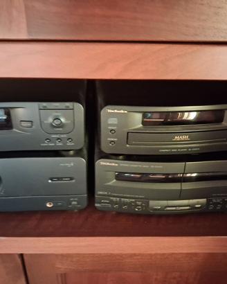Impianto Hi-Fi Technics (Amplificatore, Tuner, CD,