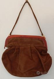 Borsetta donna vintage in velluto 