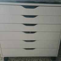 cassettiera con rotelle ikea  alex   