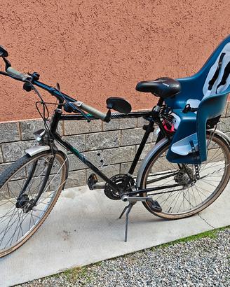Bicicletta 28" telaio alto - seggiolino bambino