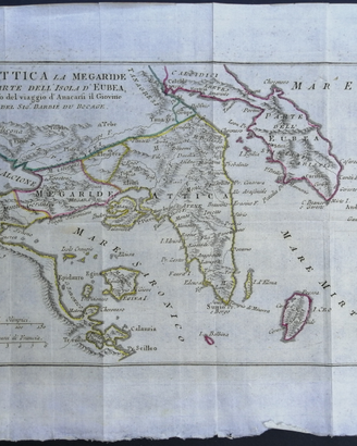 Carta de L' Attica e La Megaride, 1794 ca