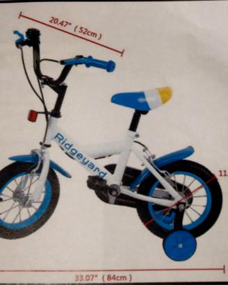 Bici bimbo RIDGEYARD 3/5 anni