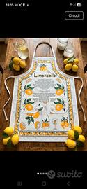grembiule da cucina con ricetta limoncello 