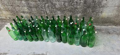 60 bottiglioni da 2 litri in vetro con macchinetta