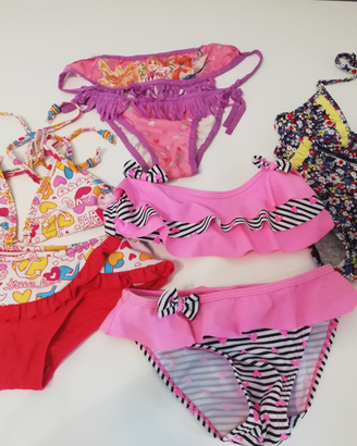 Costumi due pezzi 5/6 e 6/7 anni