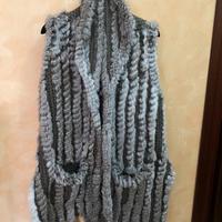 giacca cardigan in  lapen e angora