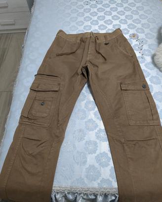 pantaloni uomo taglia media colore marrone chiaro 