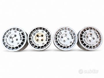 4 cerchi OZ Rally R14 4x100 ET48 originali Opel
