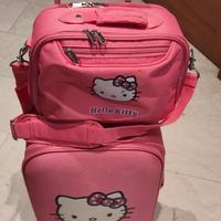 set trolley e beauty case originale Hello Kitty 