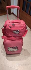 set trolley e beauty case originale Hello Kitty 