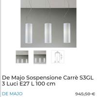 lampadario sospensione Carré De Majo 3