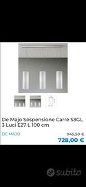 lampadario sospensione Carré De Majo 3