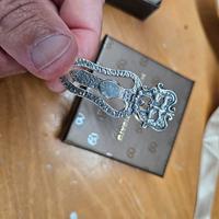 fermacarte argento nuovo