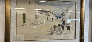 Quadro acquarello Aldo Riso