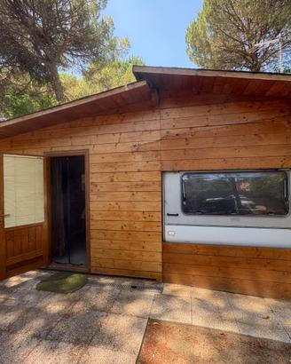 Roulotte con casina/ veranda